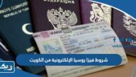 شروط استخراج فيزا روسيا الإلكترونية من الكويت 2025 شروط استخراج فيزا روسيا الإلكترونية من الكويت 2025