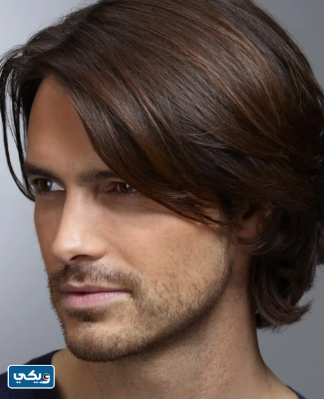 قصات شعر طويل للرجال مدرج
