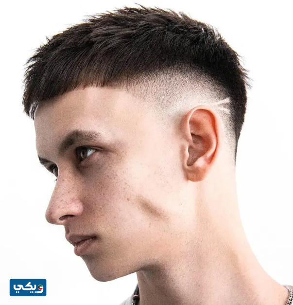 قصات شعر قصير للرجال مدرج