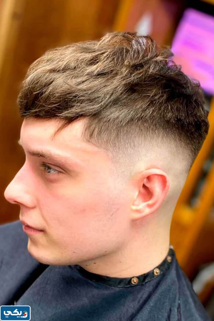 قصات شعر قصير للرجال مدرج