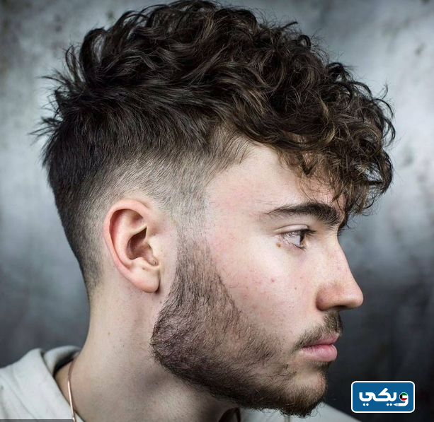 قصات شعر للرجال مدرج كيرلي