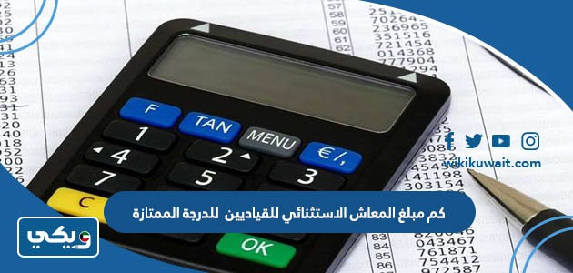 كم مبلغ المعاش الاستثنائي للقياديين للدرجة الممتازة