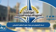 اسماء الطلاب والطالبات المقبولين في دورات عقود المقاول التطبيقي 2023 / 2024 اسماء الطلاب والطالبات المقبولين في دورات عقود المقاول التطبيقي 2023 / 2024