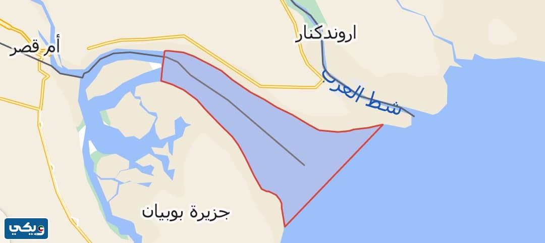 خريطة خور عبدالله