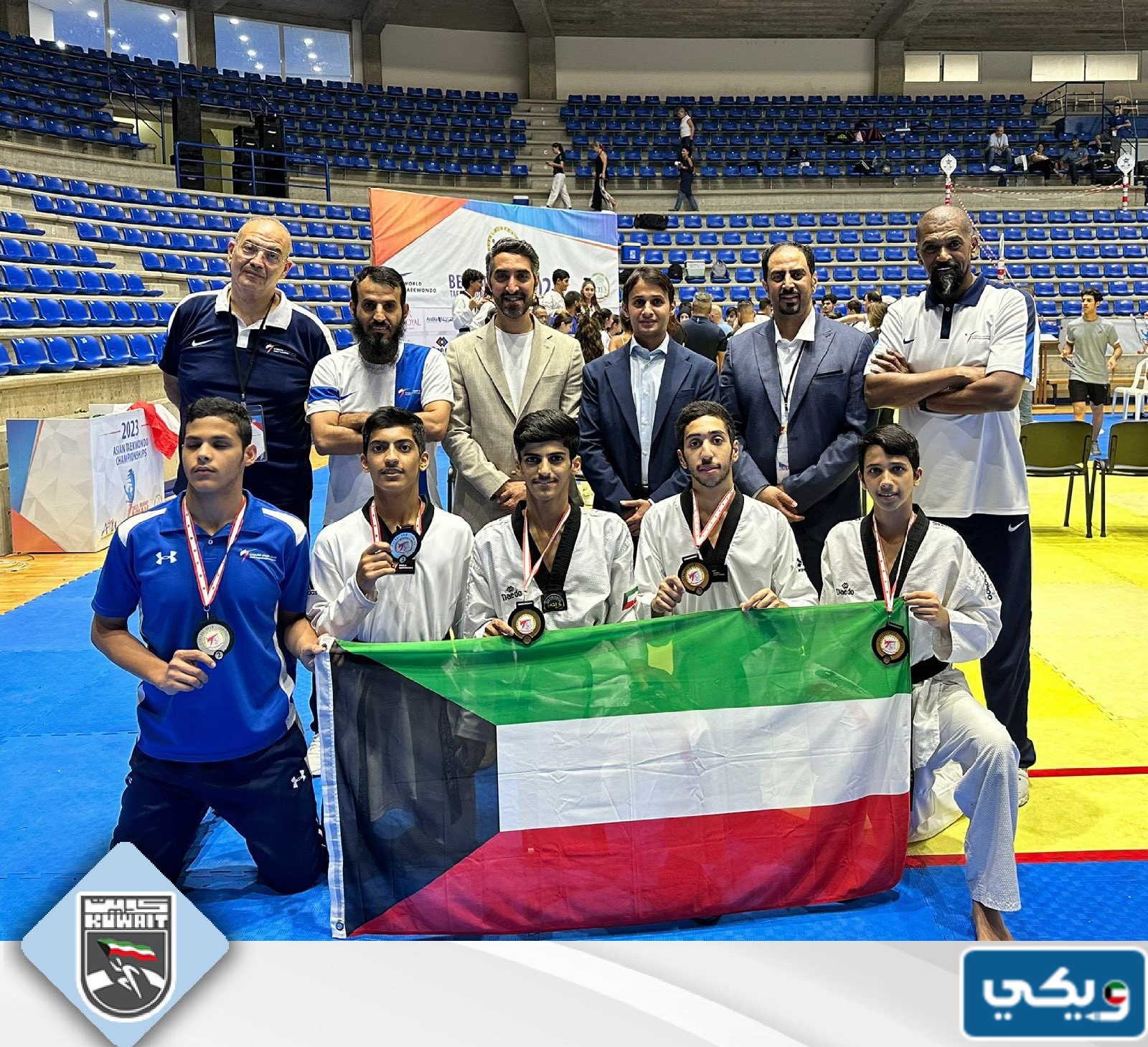 وفد منتخب التايكواندو بعد مشاركته في بطولة بيروت الدولية