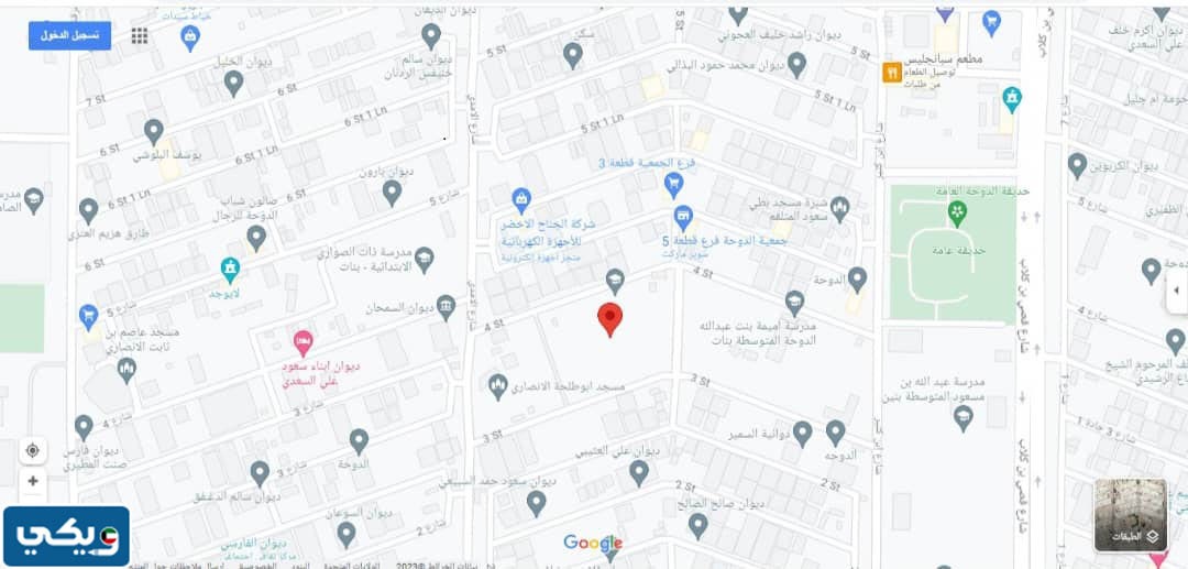 موقع روضة احمد بن حنبل في الكويت على جوجل ماب