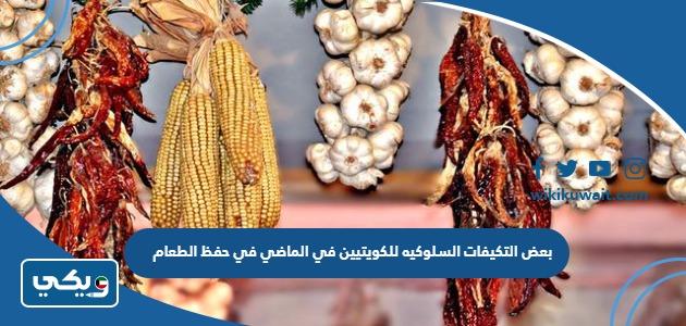 بعض التكيفات السلوكيه للكويتيين في الماضي في حفظ الطعام