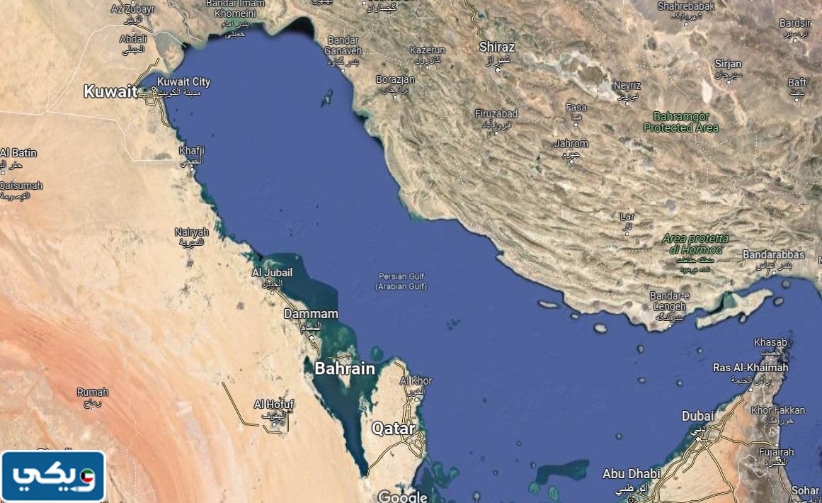 حقائق عن موقع منطقه الخليج العربي بالنسبه للعالم