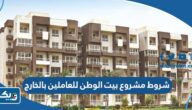 شروط مشروع بيت الوطن للعاملين بالخارج 2026 شروط مشروع بيت الوطن للعاملين بالخارج 2026
