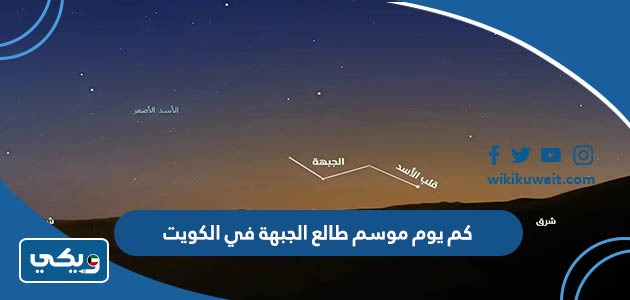 كم يوم موسم طالع الجبهة في الكويت