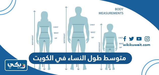 متوسط طول النساء في الكويت
