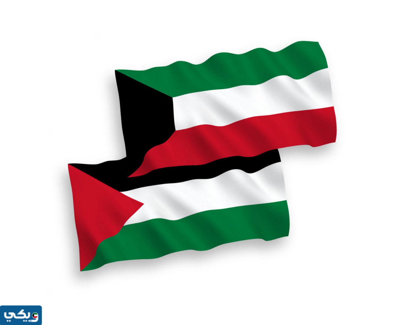 تصاميم علم فلسطين والكويت