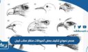 صمم نموذج لتكيف بعض الحيوانات منقار مخلب ارجل