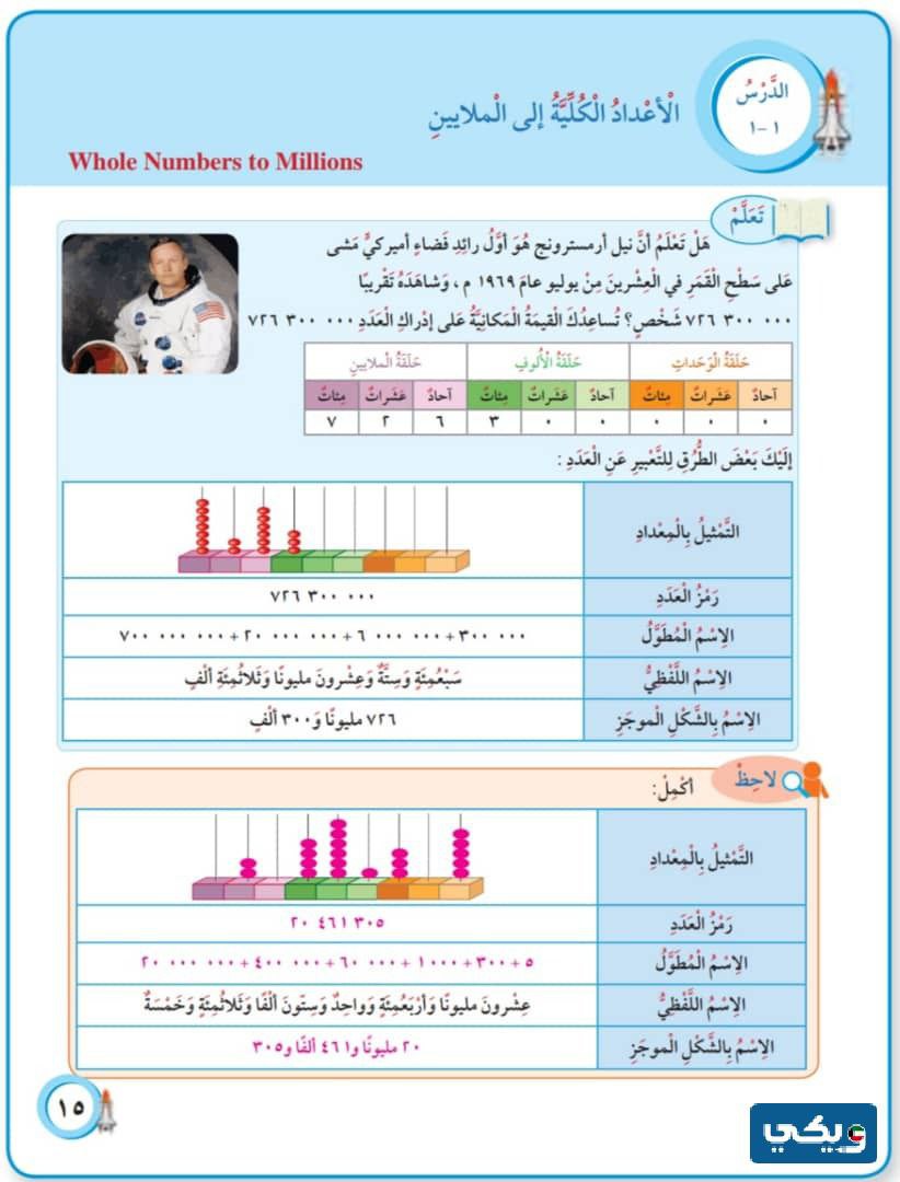 حل كتاب الرياضيات للصف الخامس الفصل الاول pdf