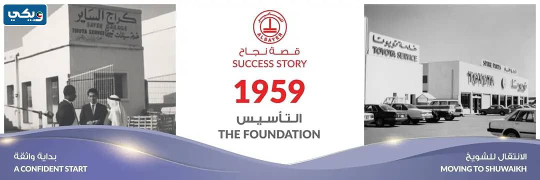 موقع فروع  شركة الساير للسيارات في الكويت على جوجل ماب