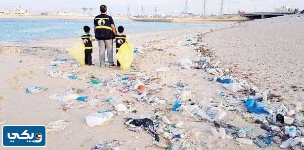 صور تدل على تلوث البيئة البحرية في الكويت