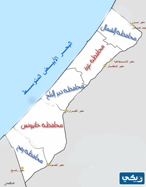 كم مساحة قطاع غزة طول وعرض