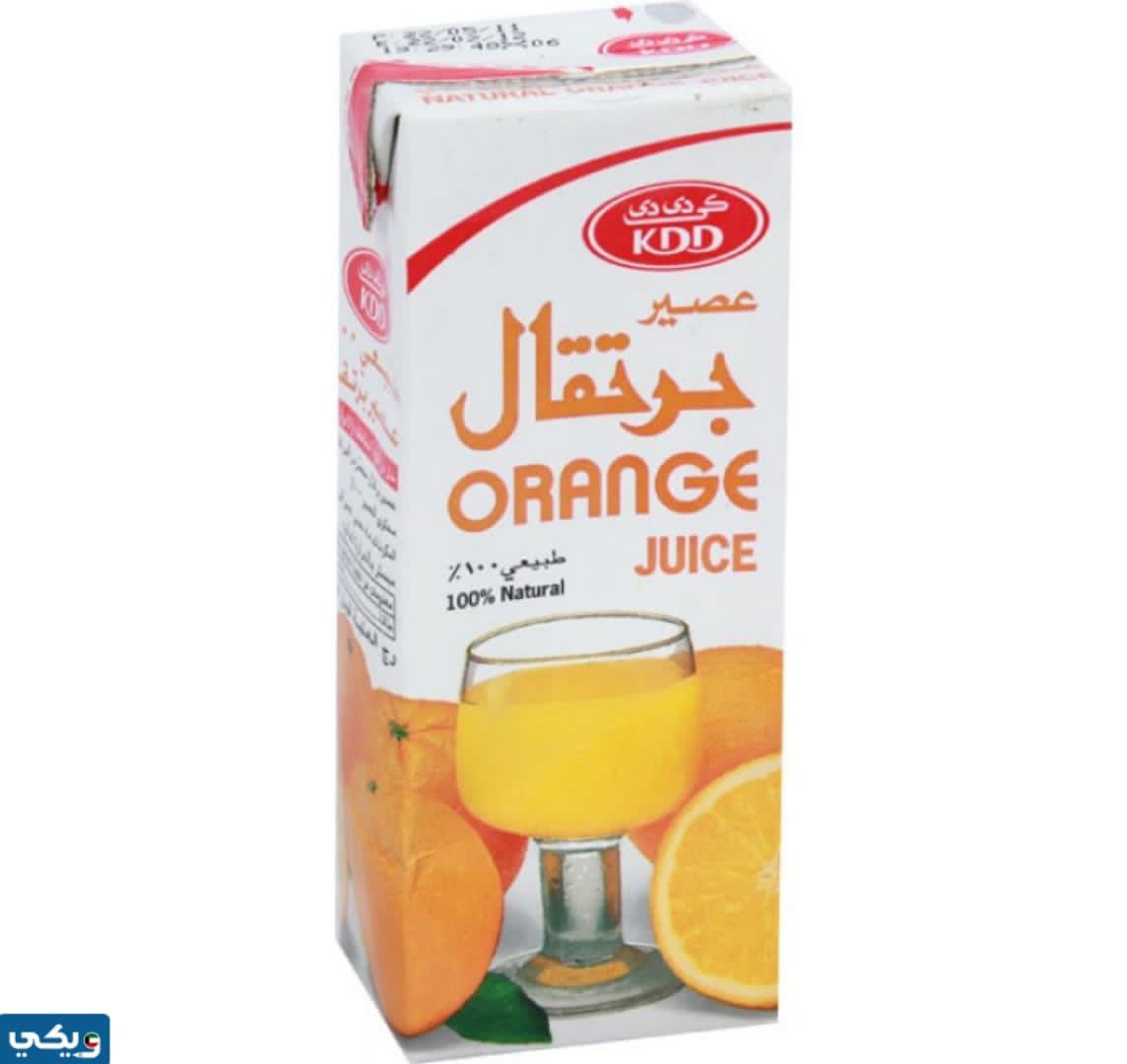 القيمة الغذائية في عصير كوكتيل كي دي دي في الكويت 2024