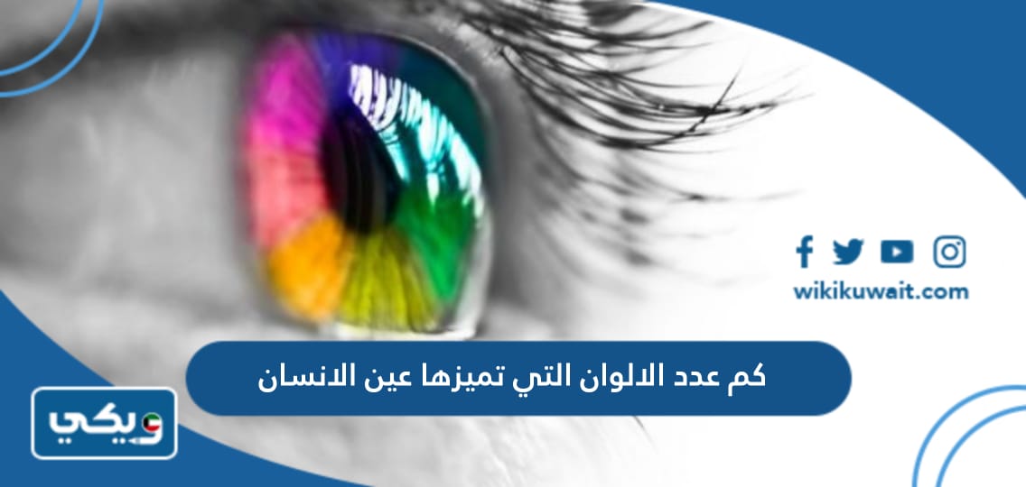 كم عدد الالوان التي تميزها عين الانسان