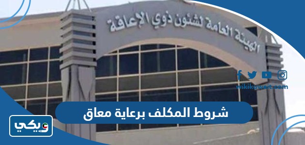 مميزات المكلف برعاية معاق