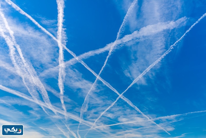 غاز الكيمتريل في سماء الكويت