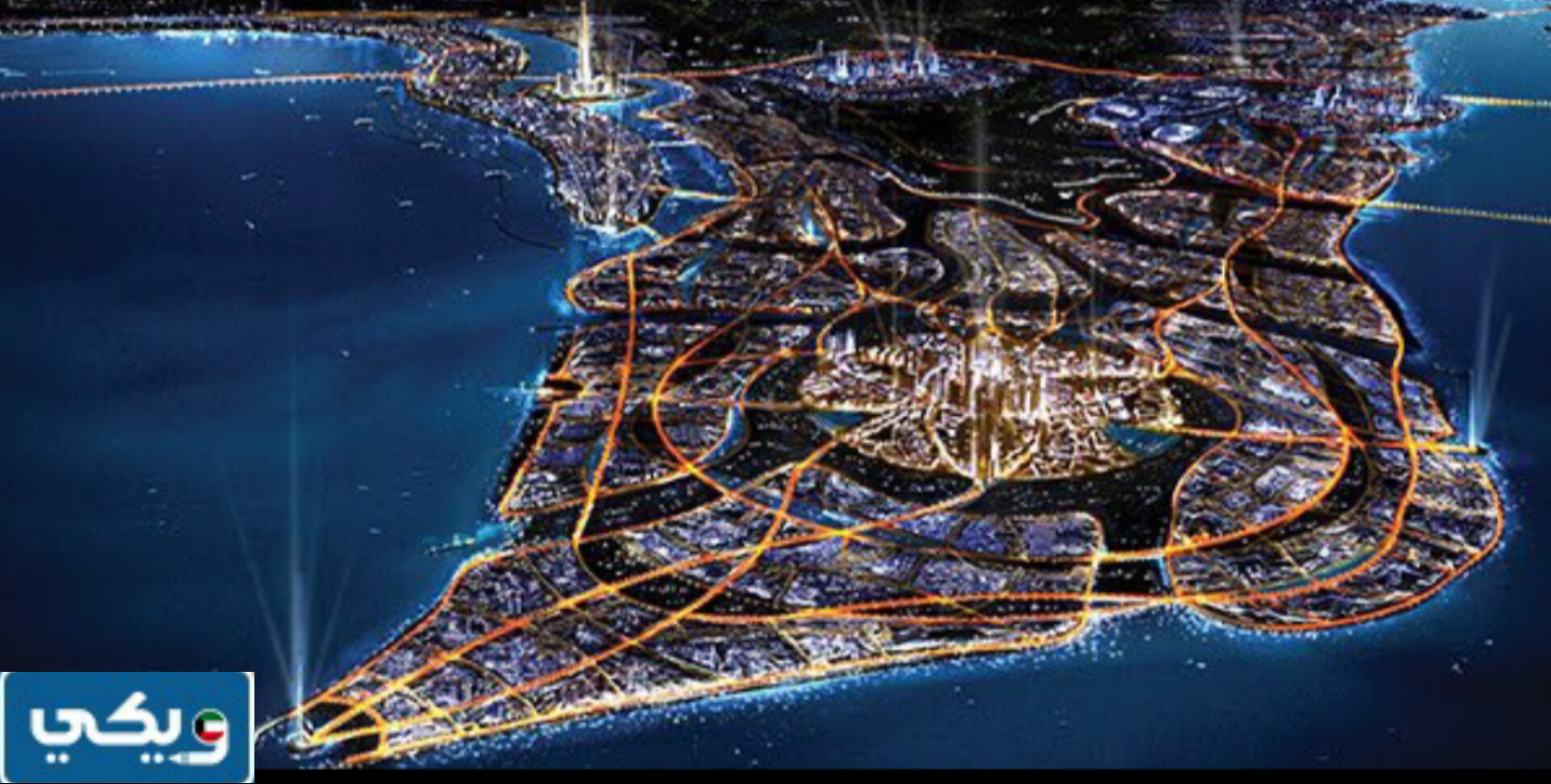 اين سيتم بناء برج مبارك الكبير في الكويت