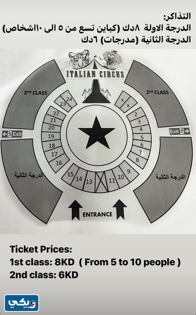 اين يقع السيرك الايطالي في الكويت